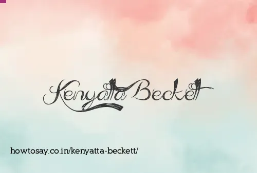 Kenyatta Beckett
