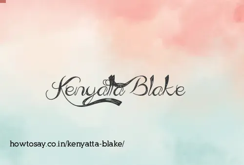 Kenyatta Blake