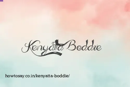 Kenyatta Boddie