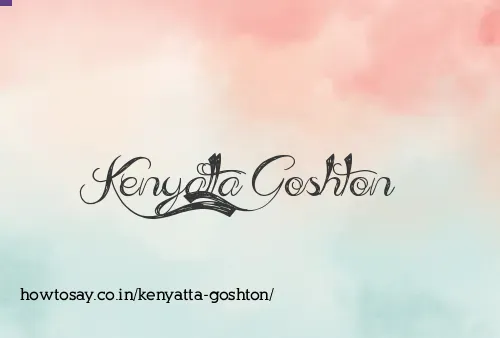Kenyatta Goshton