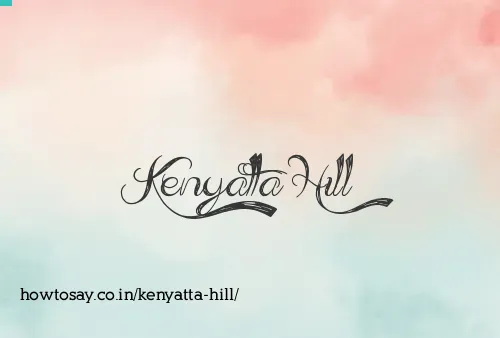 Kenyatta Hill