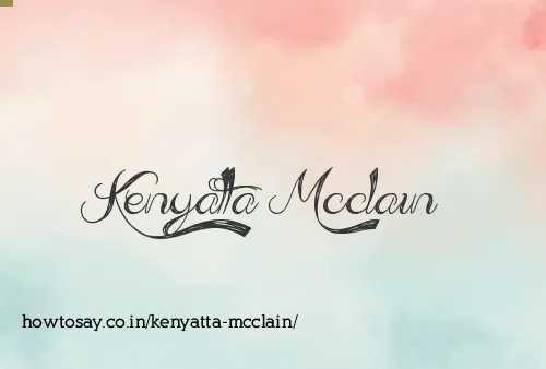 Kenyatta Mcclain