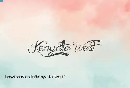 Kenyatta West