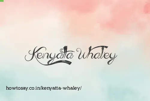 Kenyatta Whaley