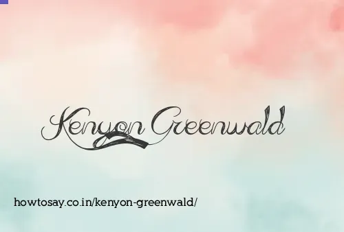 Kenyon Greenwald