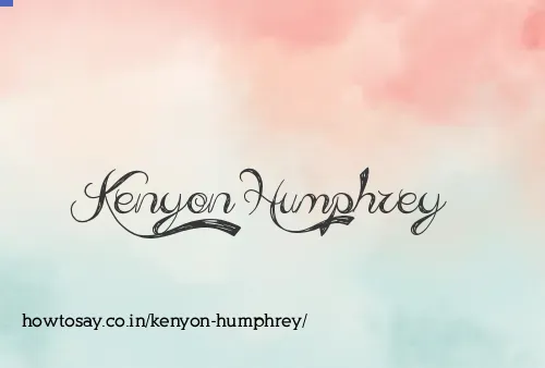 Kenyon Humphrey