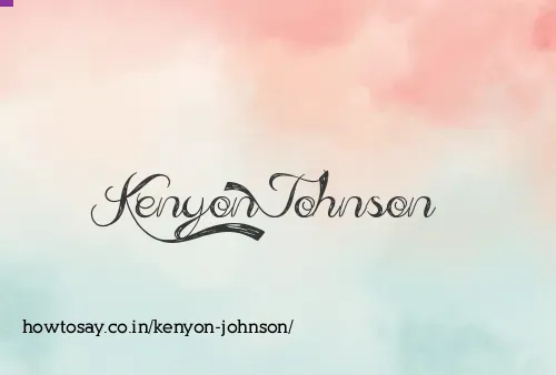 Kenyon Johnson