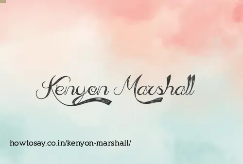 Kenyon Marshall