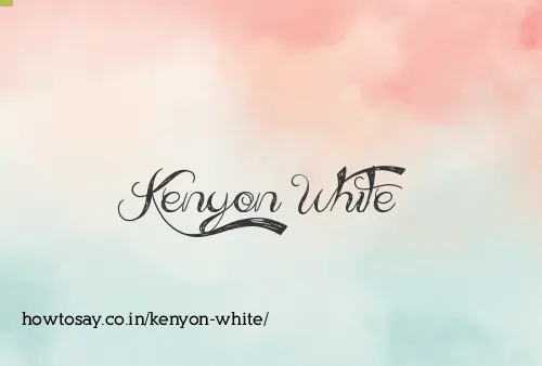 Kenyon White