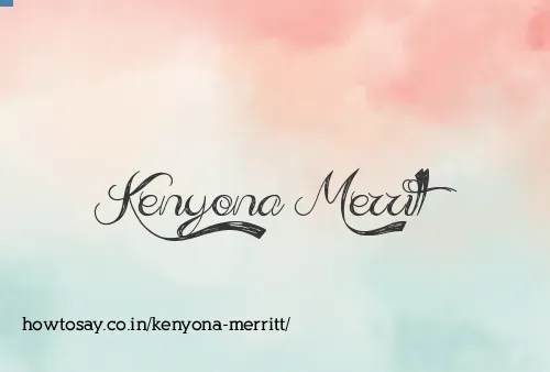 Kenyona Merritt