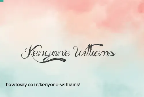 Kenyone Williams