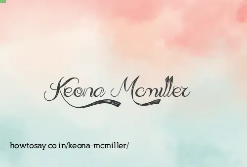 Keona Mcmiller