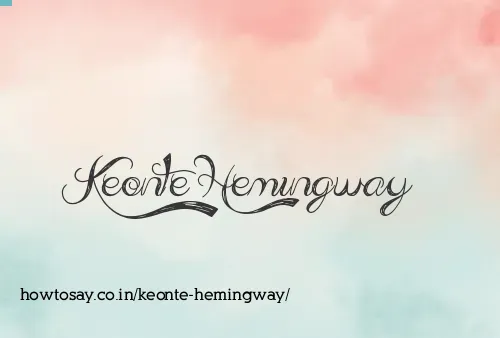 Keonte Hemingway