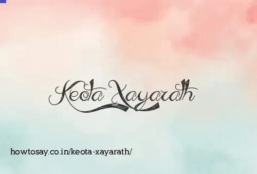 Keota Xayarath