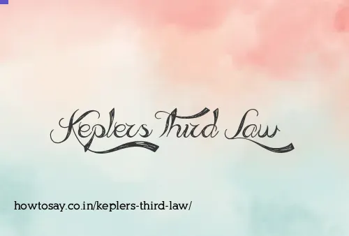 Keplers Third Law