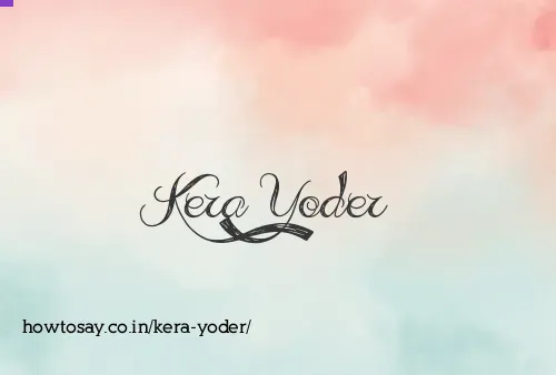 Kera Yoder