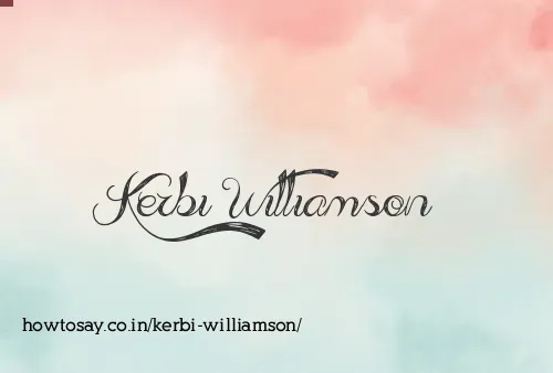 Kerbi Williamson