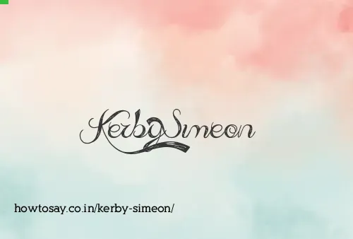 Kerby Simeon