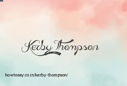 Kerby Thompson