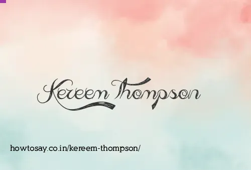 Kereem Thompson