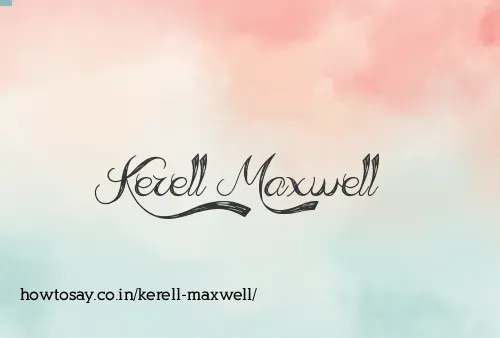Kerell Maxwell