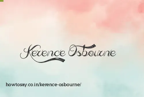 Kerence Osbourne