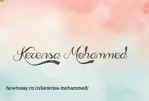 Kerensa Mohammed