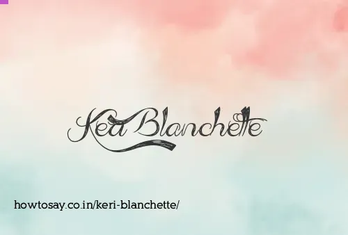 Keri Blanchette