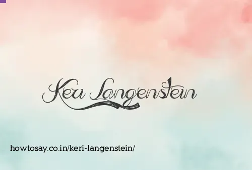Keri Langenstein