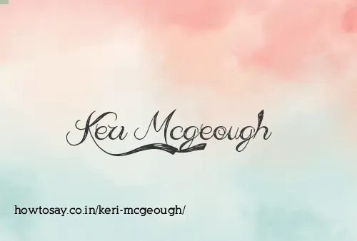 Keri Mcgeough