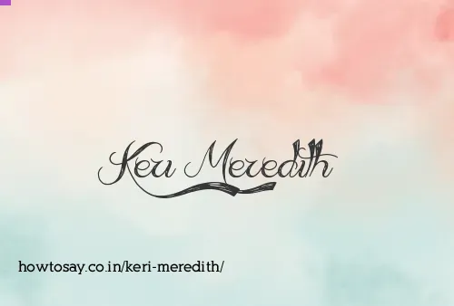 Keri Meredith