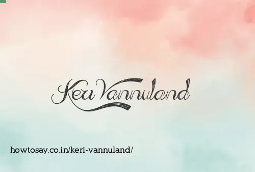 Keri Vannuland