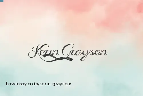 Kerin Grayson