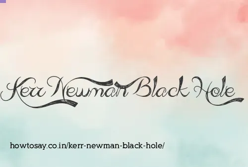 Kerr Newman Black Hole