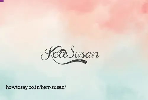 Kerr Susan