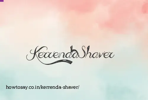 Kerrenda Shaver