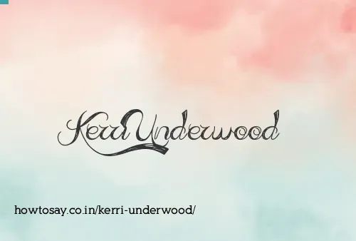 Kerri Underwood