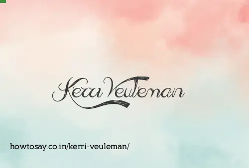 Kerri Veuleman
