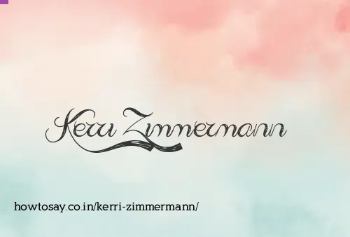 Kerri Zimmermann