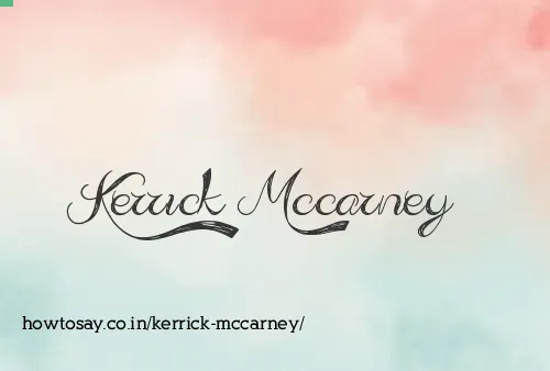Kerrick Mccarney