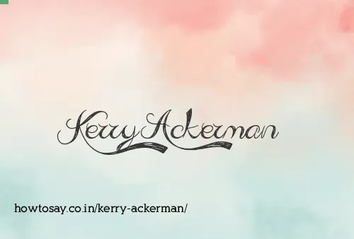 Kerry Ackerman