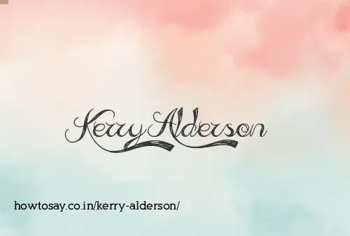 Kerry Alderson