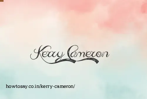Kerry Cameron