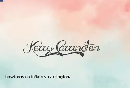 Kerry Carrington