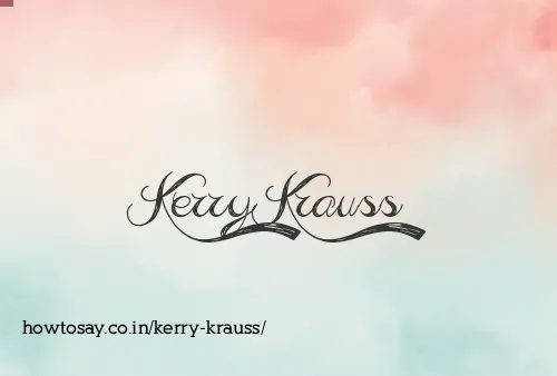 Kerry Krauss