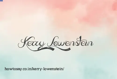 Kerry Lowenstein