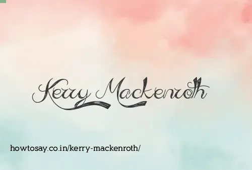 Kerry Mackenroth
