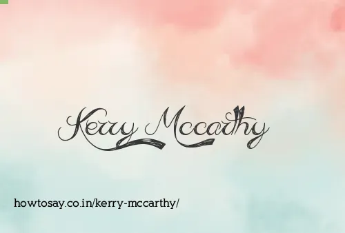Kerry Mccarthy