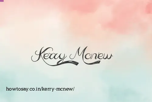 Kerry Mcnew