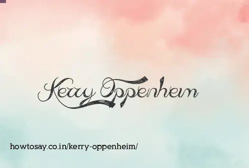 Kerry Oppenheim